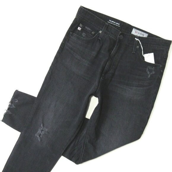 NWT AG Adriano Goldschmied Sophia Ankle in 4 Years Fazed Black Skinny Jeans 31 - Picture 2 of 7